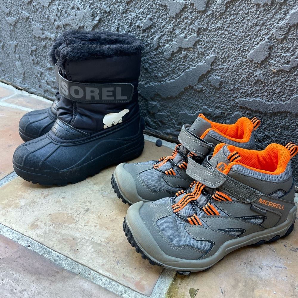 Sorel and Merrell Kids Boots - LIKE NEW